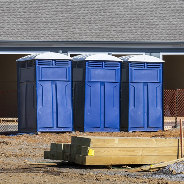 are there any restrictions on where i can place the porta potties during my rental period in Davy